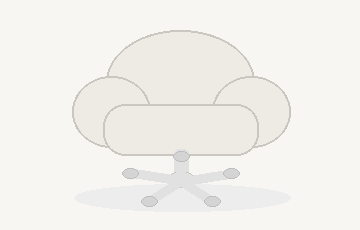 Plush rolling chair preview