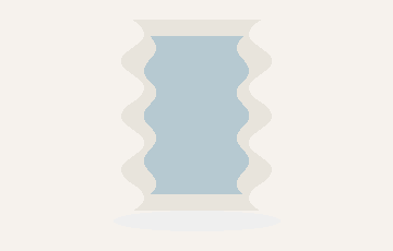 Wavy full-length mirror preview